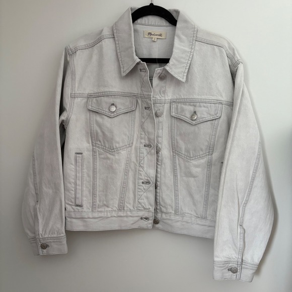 Madewell Jackets & Blazers - Madewell Trucker Cropped Denim Jacket Women's M  Classic Jean‎ Glenrich Wash NWT